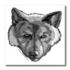 3dRose ht_23202_3 Wolf Head Digital Animal Wildlife Painting Iron on Heat Transfer for White Material, 10 by 10-Inch