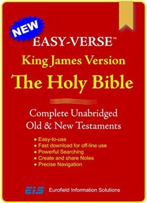 EASY-VERSE King James Version Holy Bible - SECURE Windows App [Download]