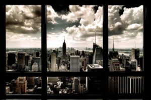 New York Window Poster Art Print
