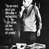Albert Einstein – Do Not Worry Quote Poster