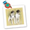 qs_36129_4 777images Digital Paintings Pets – Two pointer hunting dogs at attention. Digital Oil Painting – Quilt Squares – 12×12 inch quilt square