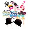 36PCS Colorful Props On A Stick Mustache Photo Booth Party Fun Wedding Christmas Birthday Favor