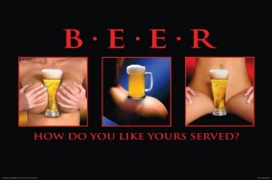 NMR 24759 Beer Served Decorative Poster