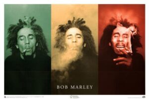 Scorpio Bob Marley Smoke Wall Poster