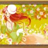 Diy oil painting, paint by number kit- Charming 16*20 inch.