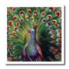 ht_104627_2 Dooni Designs Vintage Designs – Vintage Digital Oil Painting Beautiful Colorful Peafowl Peacock – Iron on Heat Transfers – 6×6 Iron on Heat Transfer for White Material