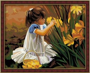 Diy oil painting, paint by number kit- Pick Four Seasons 16*20 inch.
