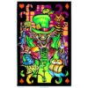 Alice in Wonderland Mad Hatter Collage Flocked Blacklight Poster Art Print