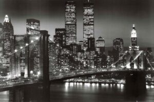GB Eye Brooklyn Bridge Night Poster