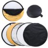 Bestope 24″ 60cm 5 in 1(Gold, Silver, White, Black and Translucent) Portable Photography Studio Multi Photo Disc Collapsible Light Reflector