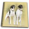 db_36129_1 777images Digital Paintings Pets – Two pointer hunting dogs at attention. Digital Oil Painting – Drawing Book – Drawing Book 8 x 8 inch
