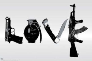 Steez (Love, Weapons) Art Poster Print - 24x36 Poster Print by Steez , 36x24 Fine Art Poster Print by Steez , 36x24