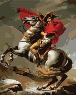 Diy home decor digital canvas oil painting by number kits Napoleon 16*20 inch.