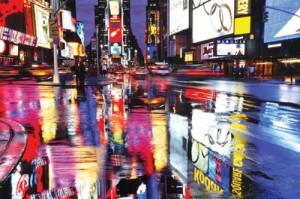 Times Square-New York City-Color, Photography Poster Print, 24 by 36-Inch