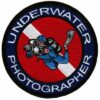 Underwater Photographer Patch Embroidered Iron-On Scuba Diving Photography Emblem Souvenir