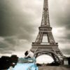 GB Eye Eiffel Tower Car Poster