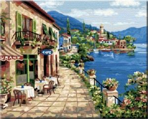 Diy oil painting, paint by number kit- Holiday of spring 16*20 inch.