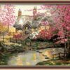 Diy oil painting, paint by number kit- My dream house 16*20 inch.