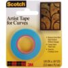 3M Scotch 1/8-Inch Artist Curves Tape