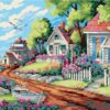 Diy oil painting, paint by number kit- Dream House 16*20 inch.