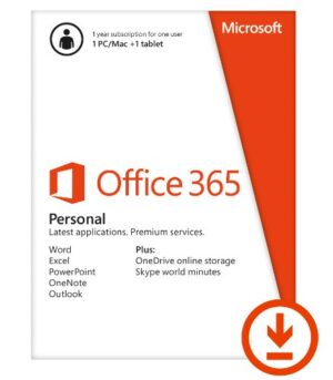 Microsoft Office 365 Personal 1yr Subscription [Download]
