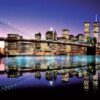 Color Brooklyn Bridge Poster Art Print