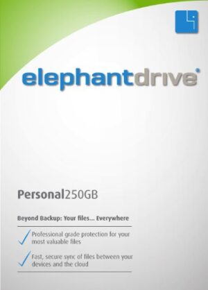 ElephantDrive for Windows (32-bit) - 250 GB Personal Edition for 1 Year [Download]